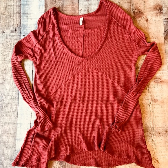 🌟🌟SOLD🌟🌟Free People Sunset Thermal - Rust - Picture 2 of 7